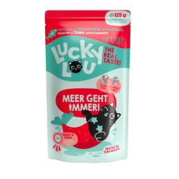 Lucky Lou Adult Cat Food pour chats adultes et stérilisés 16 sachets de 125 g