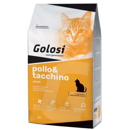 Golosi Pollo e Tacchino Croccantini Gatto 20 kg