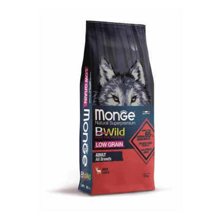 Monge BWild Low Grain avec du cerf pour chiens