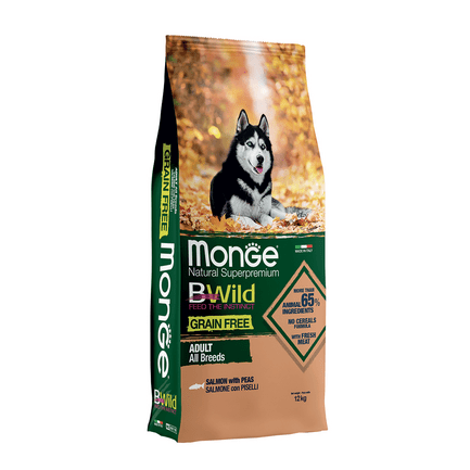 Monge BWild Grain Free Salmón con guisantes para perros