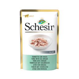 Schesir Cat Gelatine Soft Slices für ausgewachsene Katzen