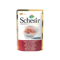 Schesir Cat Gelatine Soft Slices für ausgewachsene Katzen