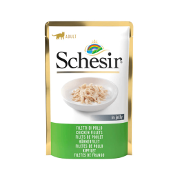 Schesir Cat Gelatine Soft Slices pour chats adultes