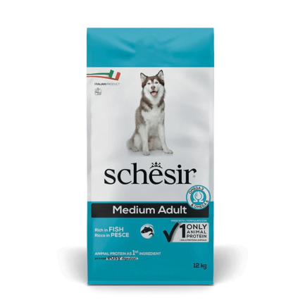 Schesir Dog Medium Adult con Pesce per Cani