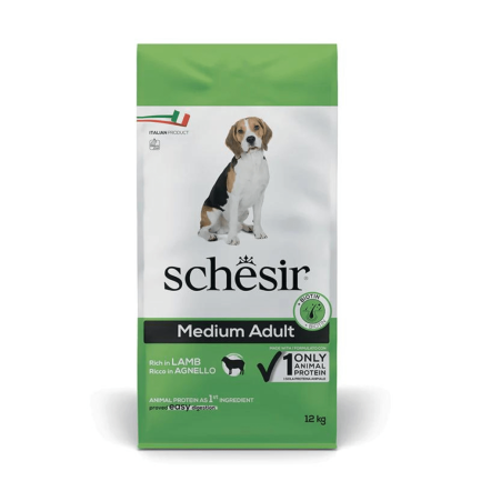 Schesir Dog Medium Adult with Lamb for Dogs