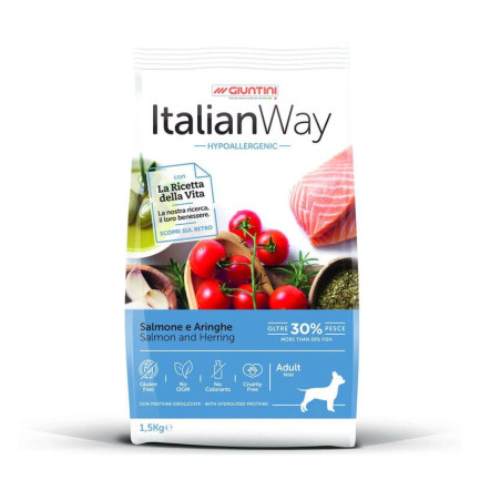 ItalianWay Mini Salmón y Arenque Hipoalergénico para Perros