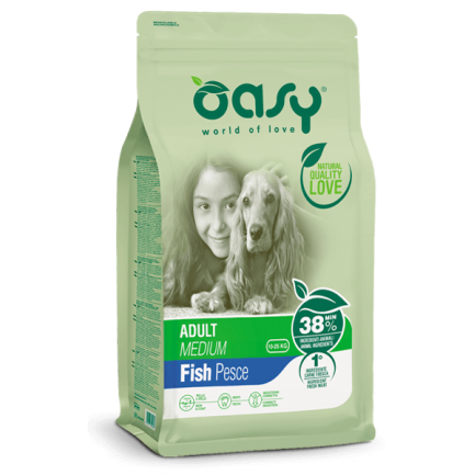 Oasy Adult Medium Pescado para perros