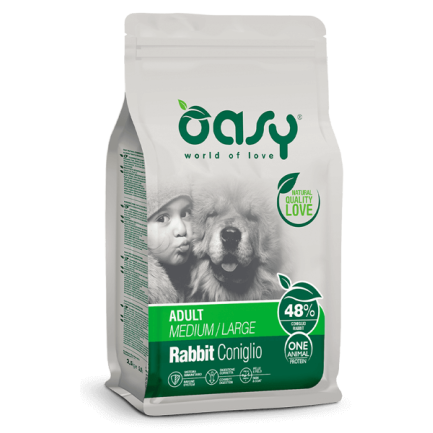 Oasy One Protein Adult Coniglio per Cani