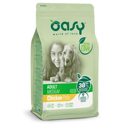 Oasy Adult Medium con Pollo per Cani