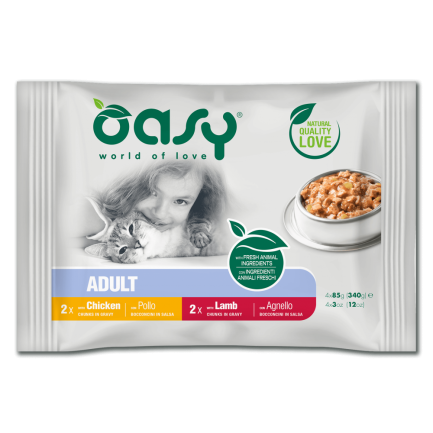 Oasy Bocconcini in Salsa Multipack per Gatti