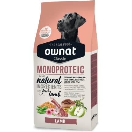 Ownat Classic Agneau Monoprotéique pour chiens