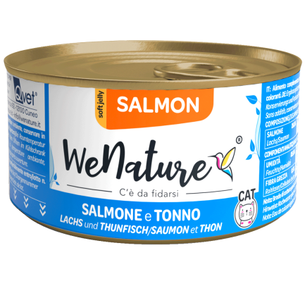 WeNature Nourriture humide au saumon pour chats