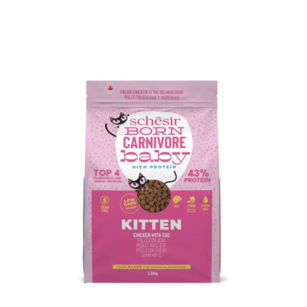 Schesir Born Carnivore Baby Chicken avec œufs pour chatons