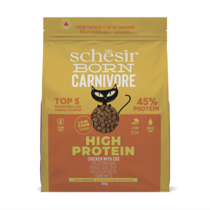 Schesir Born Carnivore Adult Huhn mit Eiern für Katzen