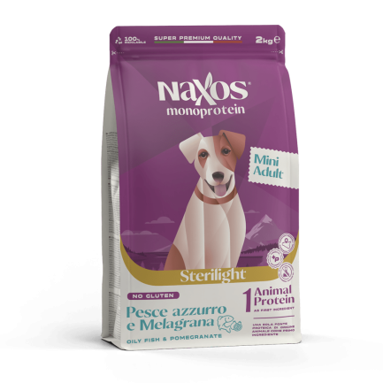 Naxos Monoprotein Sterilight Mini Blue Fish and Pomegranate for Dogs