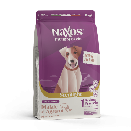 Naxos Monoprotein Sterilight Mini Cerdo y Cítricos para perros