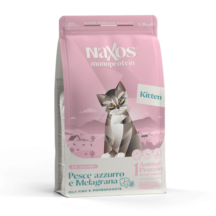 Naxos Monoprotein Kitten Blue Fish and Pomegranate dla kociąt