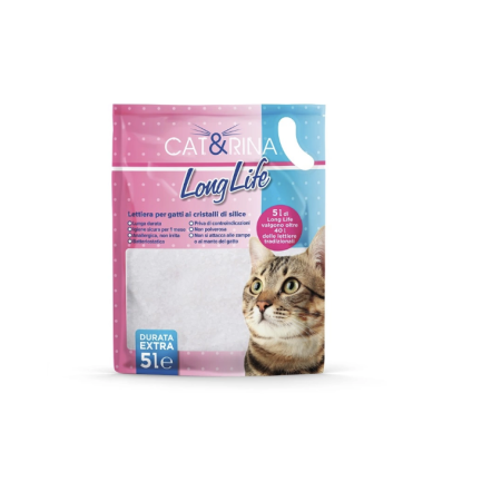 Cat&Rina LongLife Lettiera Silicio per Gatti