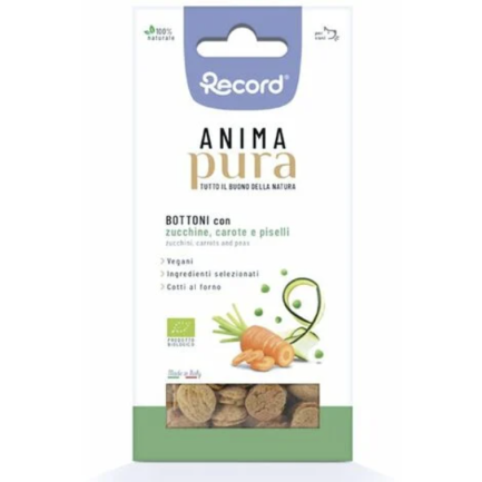 Anima Pura Buttons Snack Vegetal y Ecológico para Perros