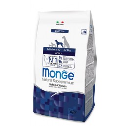 Monge Medium Adult Ricco di Pollo per Cani