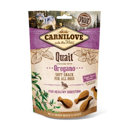 Carnilove Semi-moist Snack for Dogs with Quail and Oregano