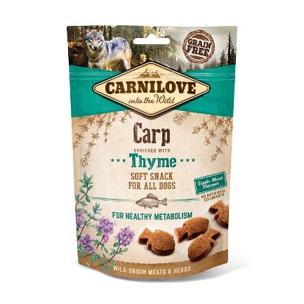 Carnilove Snack semi-humide pour chiens avec carpe et thym