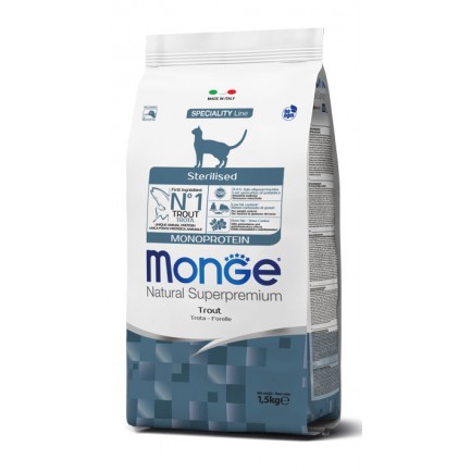 Monge Sterilisierte Monoprotein-Forelle für Katzen