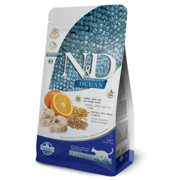 Farmina N&D Ocean Adult Cat Cod Spelt Oats and Orange for Cats